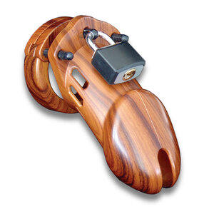 CB-6000 Chastity Cage - Wood - 35 mm