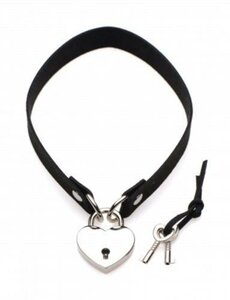 Lock-It Heart Choker Met Afsluitbaar Hartje