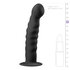Silicone Suction Cup Dildo - Black_