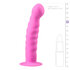 Silicone Suction Cup Dildo - Pink_